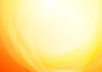 Abstract curved yellow orange background