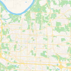 Empty vector map of Independence, Missouri, USA