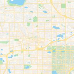 Empty vector map of Arvada, Colorado, USA