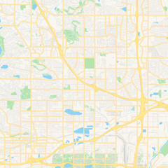 Fototapeta premium Pusta mapa wektorowa Westminster, Kolorado, USA