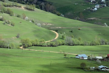 Obraz premium amazing village photos and mountain landscapes.artvin/savsat/turkey