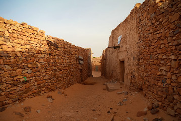 Streets of the Chinguetti old city, Mauritania