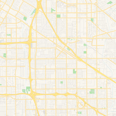 Empty vector map of Norwalk, California, USA