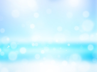 Blur image of abstract beautiful sea in summer background and bokeh light © Tanawat Thipmontha