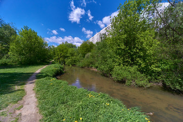 Chermyanka river in Moscow
