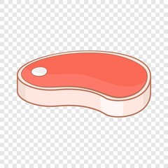 Meat cutting icon. Cartoon illustration of meat cutting vector icon for web