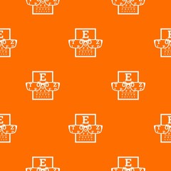 Myopia pattern vector orange for any web design best