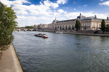 Fototapeta na wymiar River in Paris France in summer