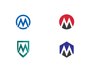 M Letter Logo Template Vector illustration 