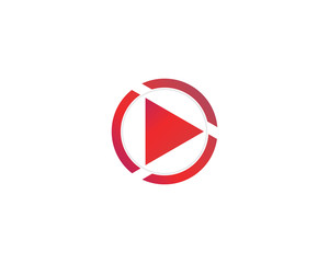 Play Media Concept Logo Design template