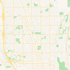 Empty vector map of Orem, Utah, USA