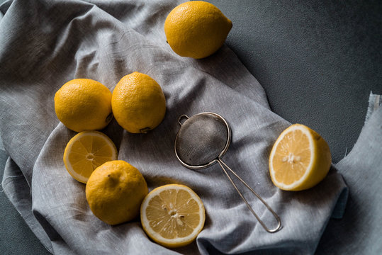 Citrone, citrus, essen, gelb, sauer