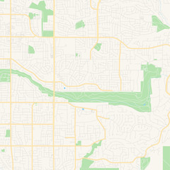 Fototapeta na wymiar Empty vector map of Sandy, Utah, USA