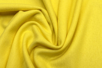 Wool with acrylic, yellow