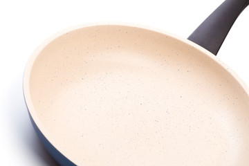 Fry Pan Ceramic Coating in White background