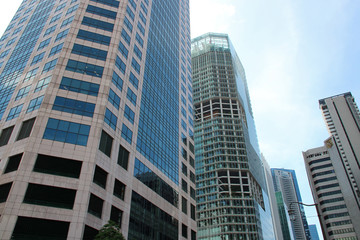 Plakat buildings in singapore