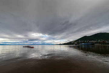 View of landscapes of Avacha Bay, Petropavlovsk Kamchatsky
