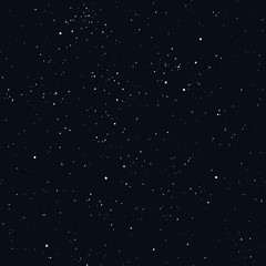 Night sky starry seamless pattern black