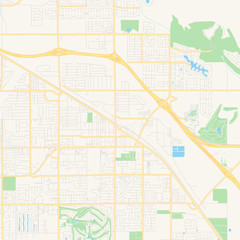 Empty vector map of Indio, California, USA