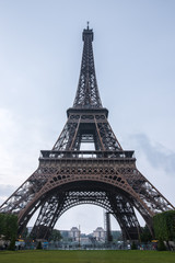 Panoramic Eiffel Tower of Paris France