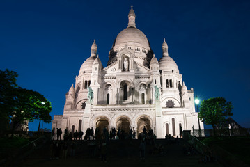 Fototapeta na wymiar Catholic Cathedral Sacre Coeur Montmatre Paris France