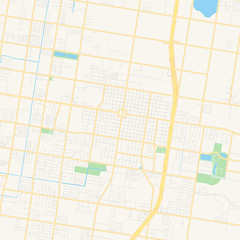 Empty vector map of Edinburg, Texas, USA