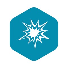Heavy explosion icon. Simple illustration of heavy explosion vector icon for web