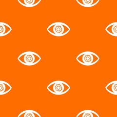 One eye pattern vector orange for any web design best