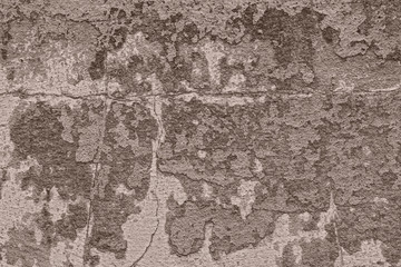 Wall with shabby plaster