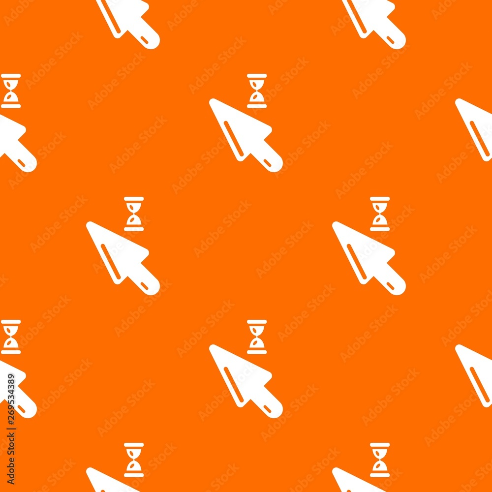 Poster cursor pattern vector orange for any web design best