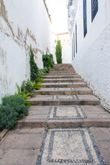 Obraz premium 街中の階段