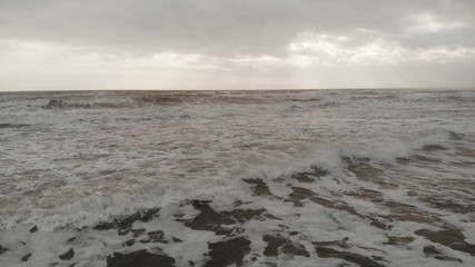 Fototapeta na wymiar Cloudy Beach, Bundoran ,Drumacrin Co. Donegal ,Ireland,Atlantic