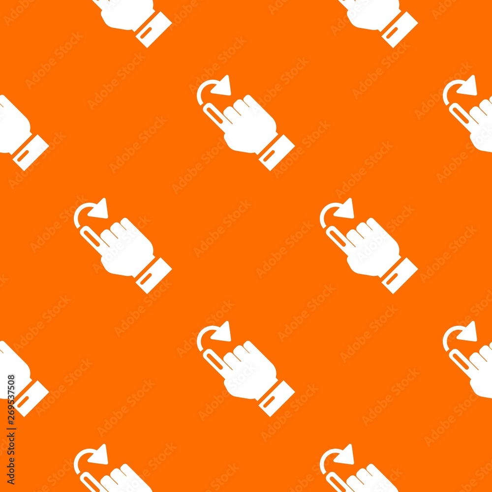Poster cursor turn pattern vector orange for any web design best
