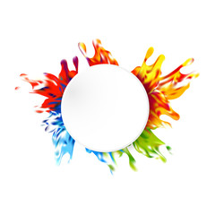 Abstract vector paint color design background. illustration vector design