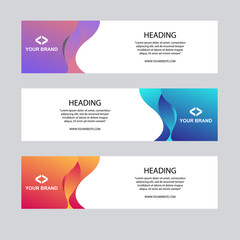 Abstract header Premium Vector Banner