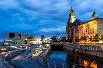 Liverpool merseyside by morning