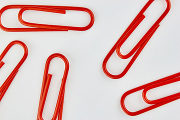 Color office clips. Office background