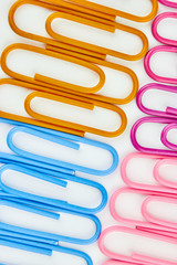 Color office clips. Office background