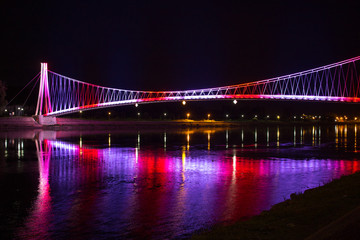 Pedastrian bridge in Osijek Croatia