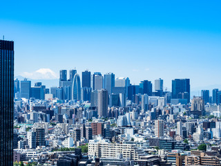 富士山と新宿副都心