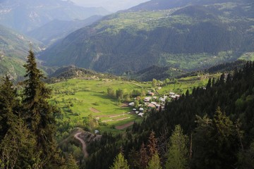 amazing village photos and mountain landscapes.artvin/savsat/turkey