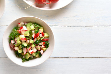 Healthy vegetable salad