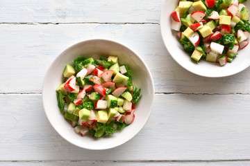 Healthy vegetable salad