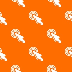 Cursor mouse pattern vector orange for any web design best