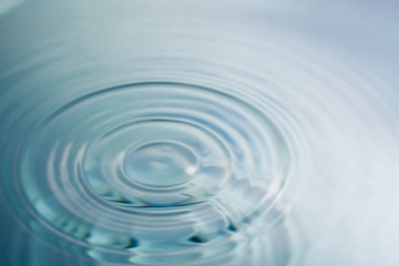 Water drop or water ripples. Waves of rippling water.