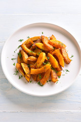 Roasted pumpkin slices