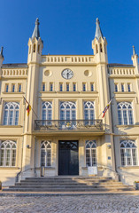 Fototapeta na wymiar Facade of the historic town hall of Butzow, Germany