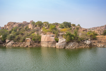 A river in in a rocky landscape