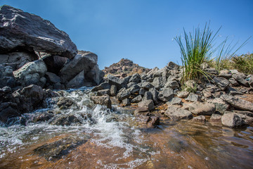 rocks in a river