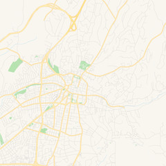 Fototapeta na wymiar Empty vector map of Santa Fe, New Mexico, USA